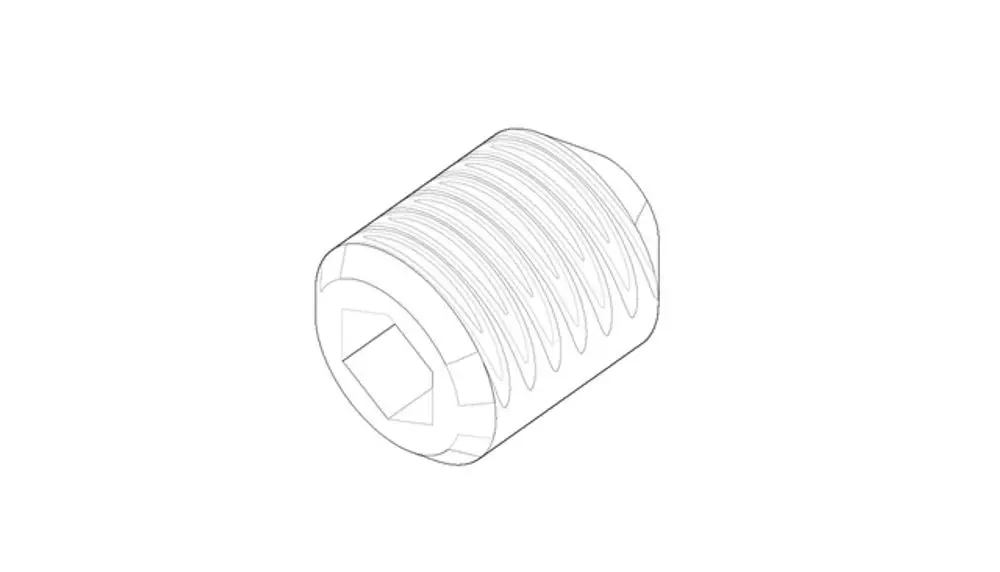 DORNBRACHT Befestigung Gewindestift ERSATZTEILE 093111044 M4 x 5 mm, 09311104490 Galeriebild 1